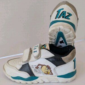 Vintage 90s Looney Tunes Taz Kids Shoes-Size 8-Child's Sneakers Toddler Runners